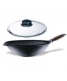 Wok 32cm Diamant Stone avec couvercle 
