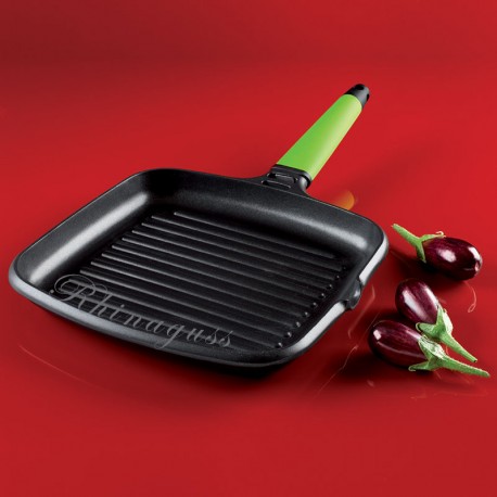 Grill viande Induction 22x22cm Fundix manche démontable