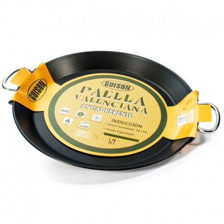 Poêle à paella en inox anti-adhésif 46cm- Spécial induction