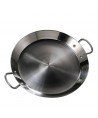 Plat à Paella en inox 40cm + couvercle - Spécial induction