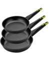 Lot de 3 poêles (22cm, 26cm, 30cm) BRA Foodie