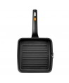 Grill viande rainuré 22x22cm Induction BRA EFFICIENT