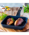 Grill viande rainuré 22x22cm Induction BRA EFFICIENT