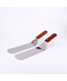 Spatule plate en inox avec manche en bois (36cm)