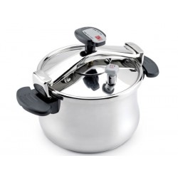 Cocotte 8 litres Star Inox 18/10 avec panier vapeur en inox